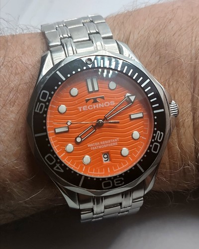 Technos orange dial - orange,