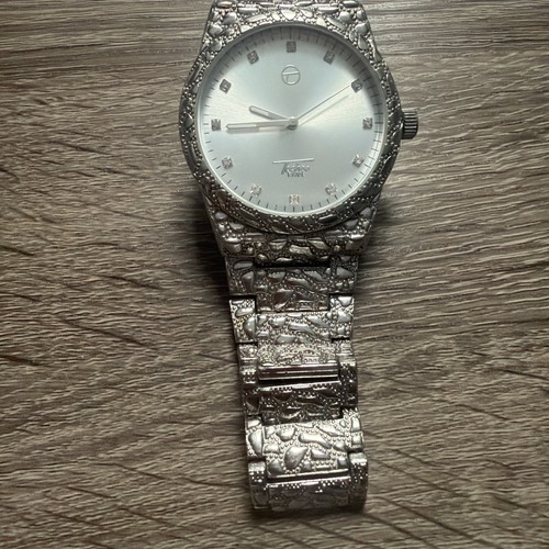 Silver technopave watch - silver, (new