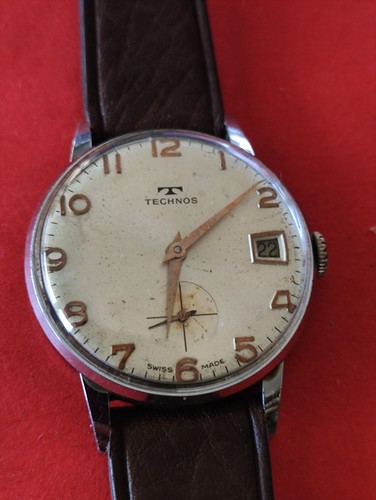 Vintage technos 15jewels - 34, mm